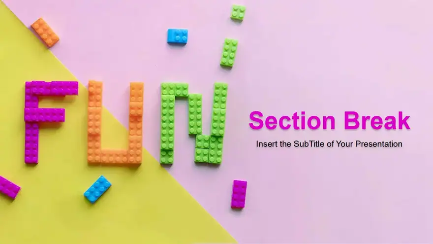 Kids Alphabet Blocks PowerPoint Templates