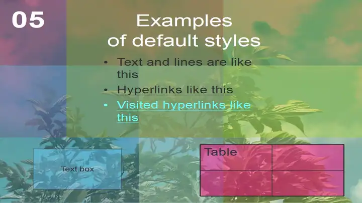 Leaves Colour Template
