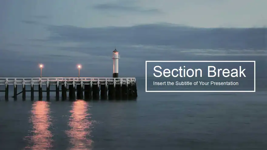 Lighthouse Landscape PowerPoint Templates