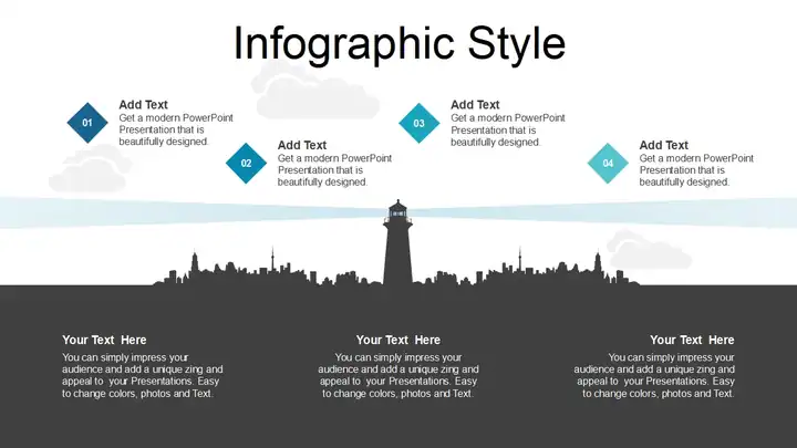 Lighthouse Landscape PowerPoint Templates