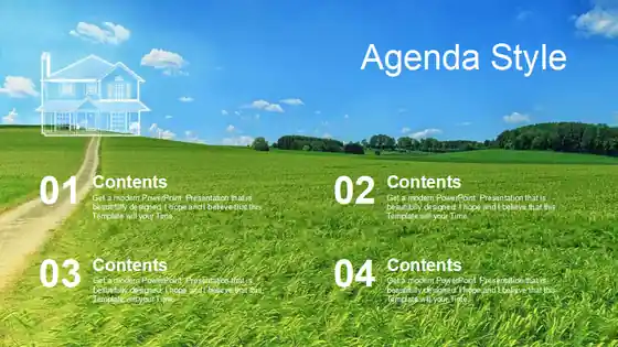 Line House PowerPoint Templates