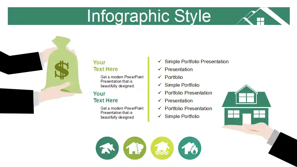 Line House PowerPoint Templates