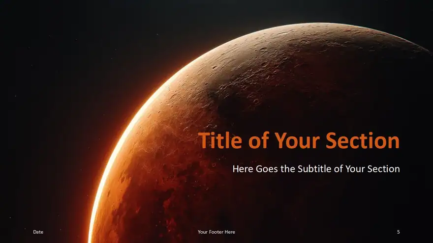 Mars Horizon Template