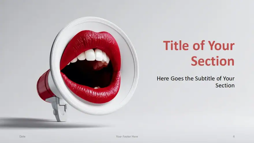 Megaphone Message Template