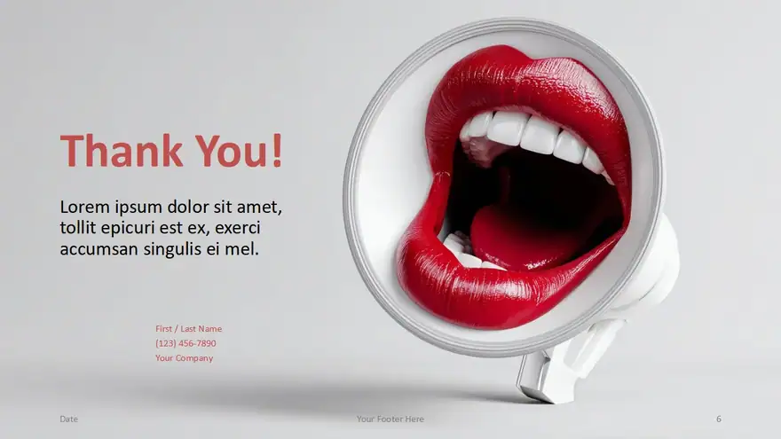 Megaphone Message Template