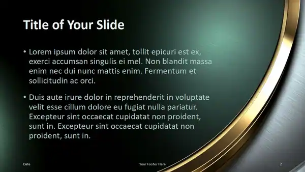 Metallic Luxury Template