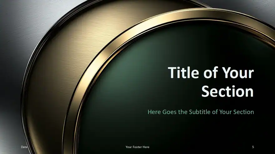 Metallic Luxury Template