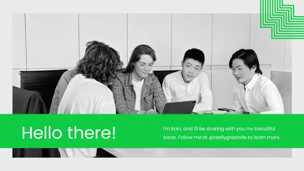 Minimal Business Meeting Agenda Slides