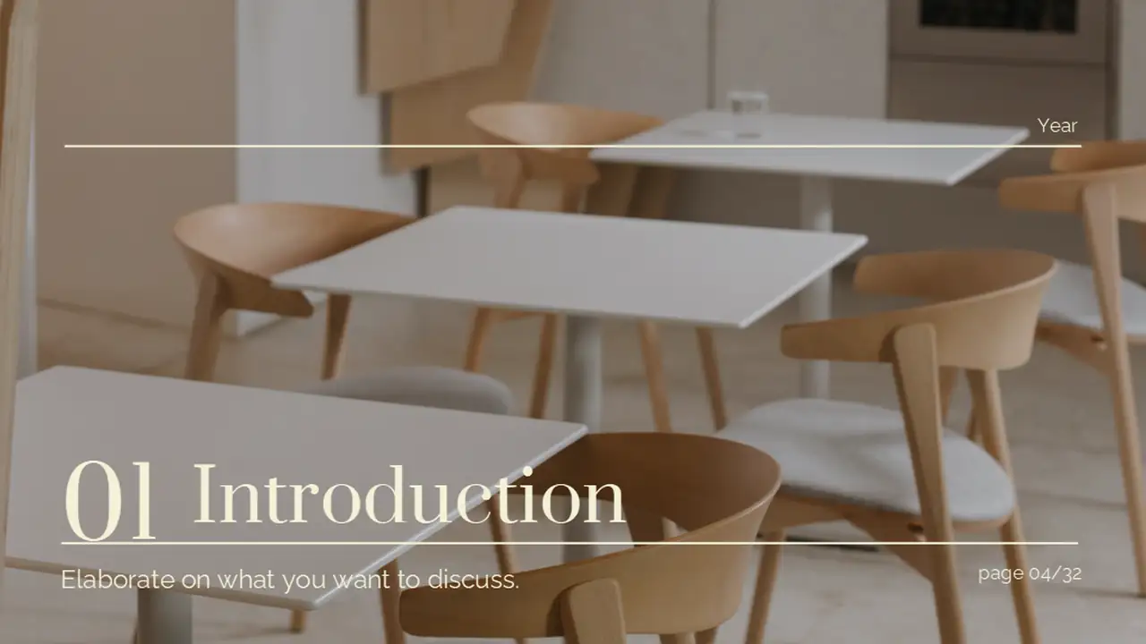 Minimal Elegant Restaurant Business Slides