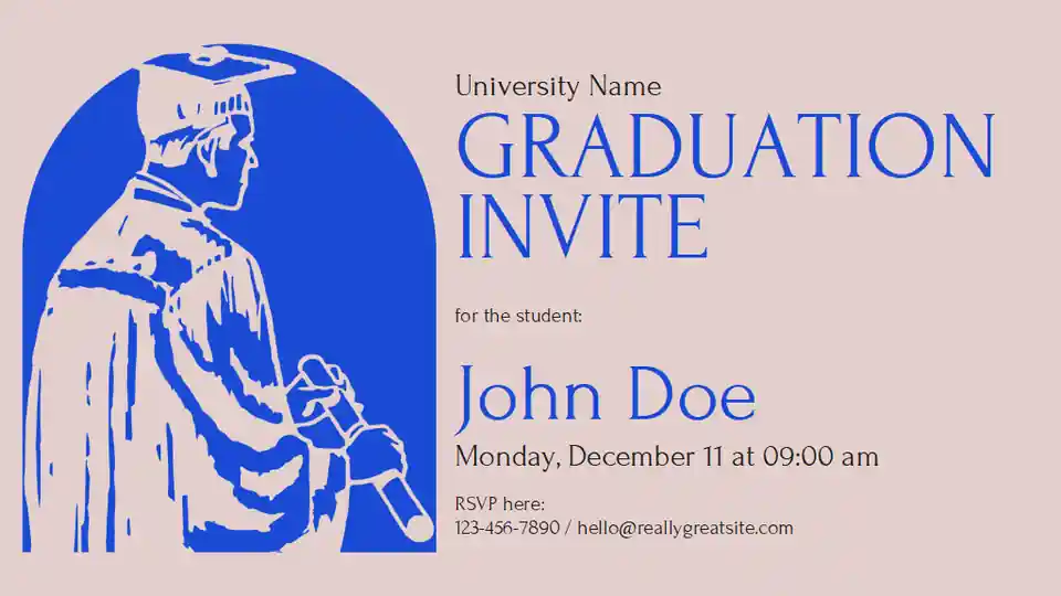 Minimal Graduation Invitations for College