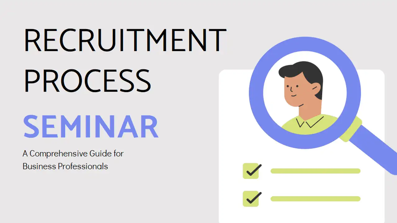 Minimal Illustrated Recruitment Process Seminar Slides