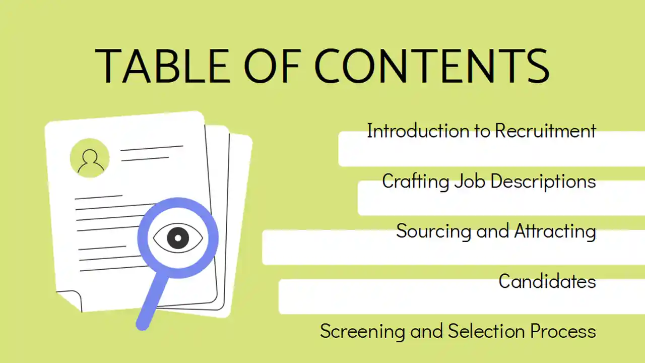 Minimal Illustrated Recruitment Process Seminar Slides