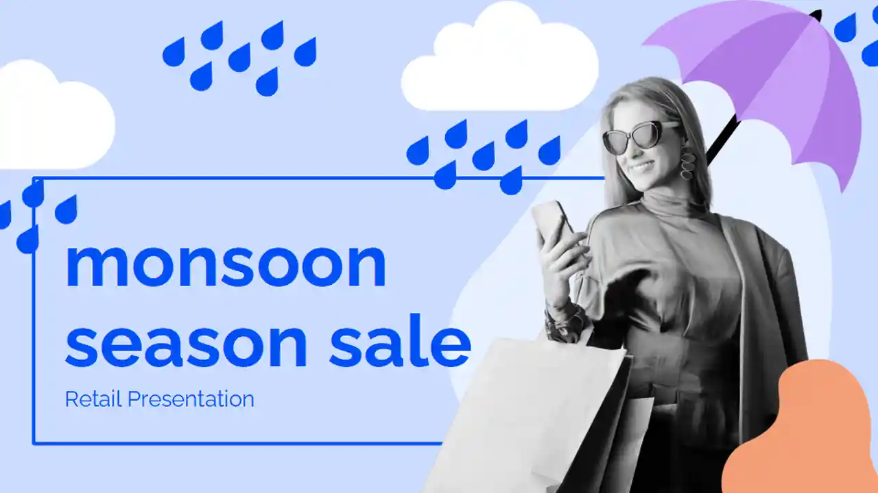 Minimal Monsoon Season Sale Slides