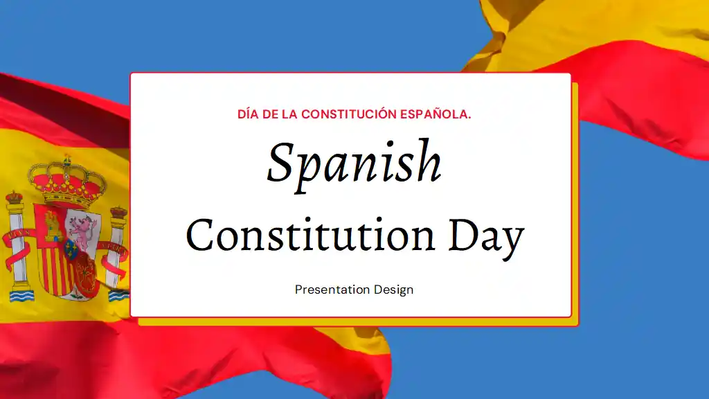 Minimal Spanish Constitution Day Slides
