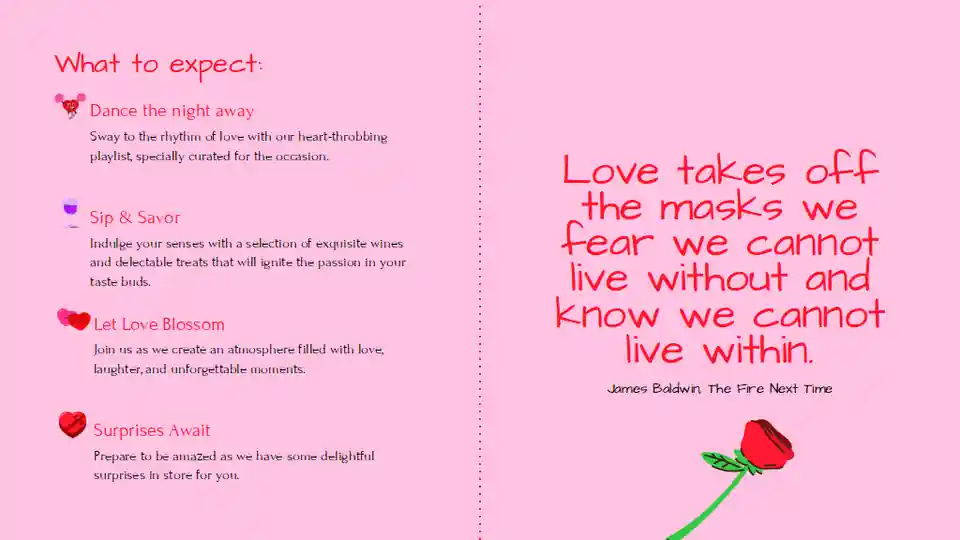 Minimal Valentine's Party Invitations