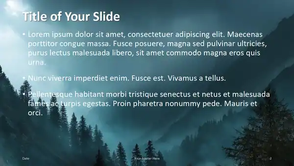 Misty Peaks Template