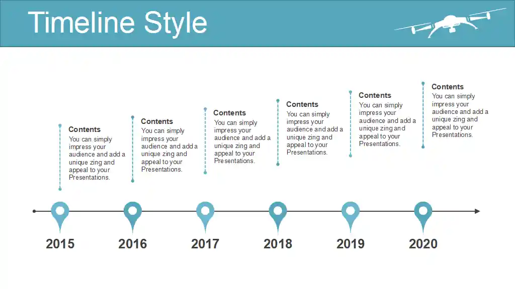 Mobile Control Drone PowerPoint Templates
