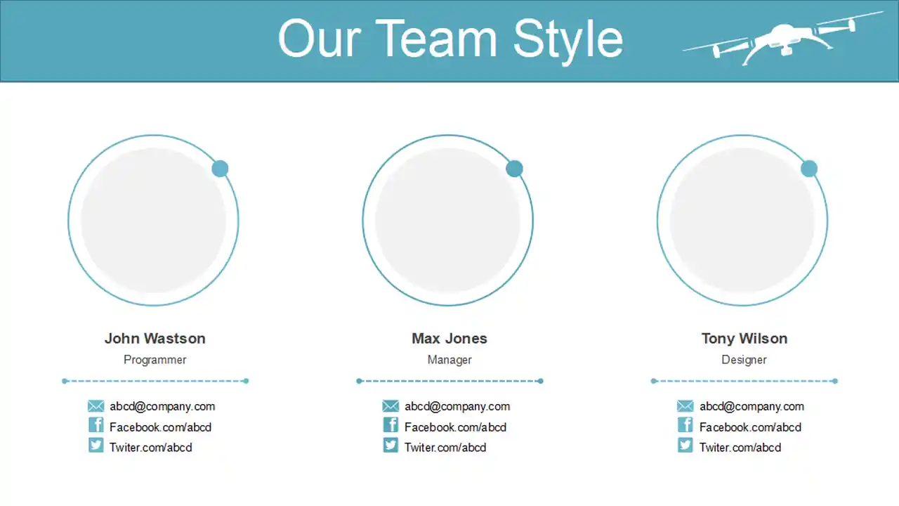 Mobile Control Drone PowerPoint Templates