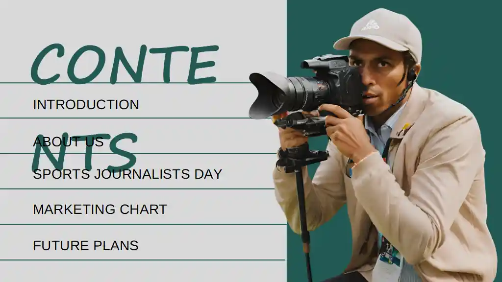 Modern Minimal World Sports Journalists Day Slides