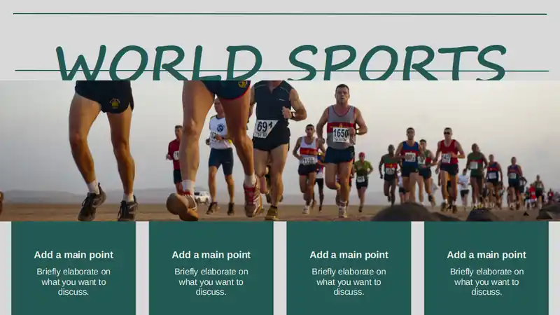 Modern Minimal World Sports Journalists Day Slides