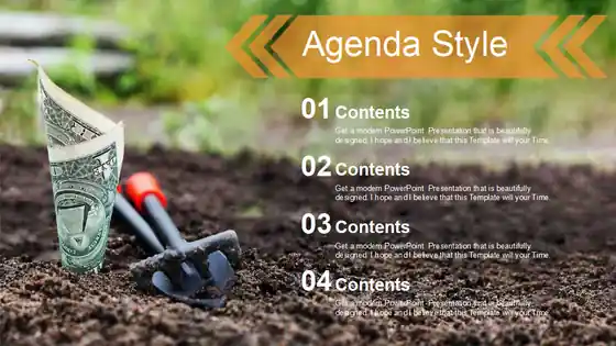 Money Growing Plan PowerPoint Templates