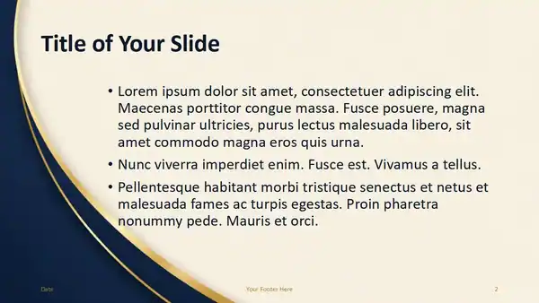 Navy Gold Luxe Template