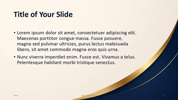Navy Gold Luxe Template
