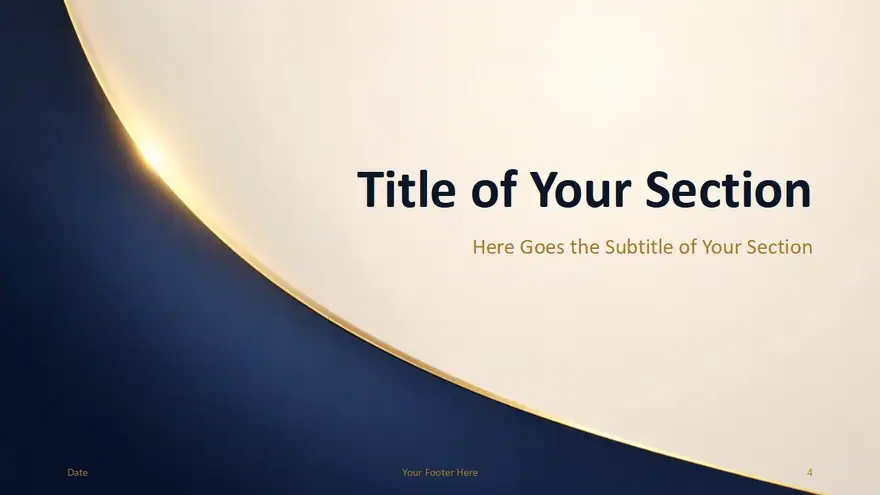 Navy Gold Luxe Template