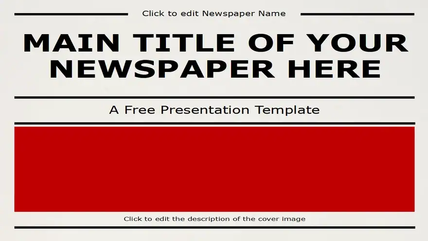 NEWSPAPER Template for PowerPoint and Google Slides
