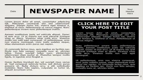 NEWSPAPER Template for PowerPoint and Google Slides