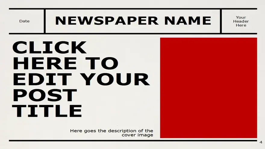 NEWSPAPER Template for PowerPoint and Google Slides