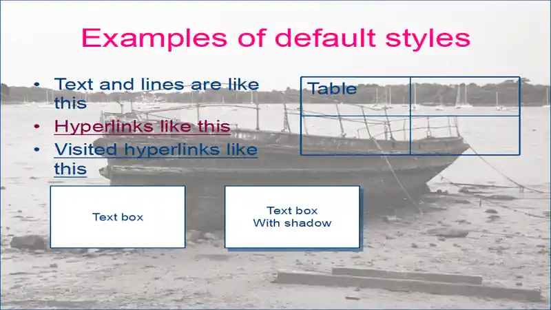 Old boat template