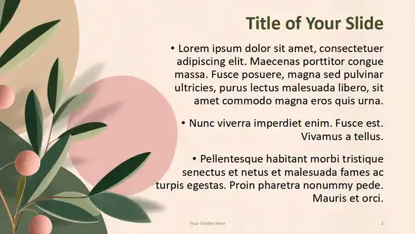 Olive Grove Template