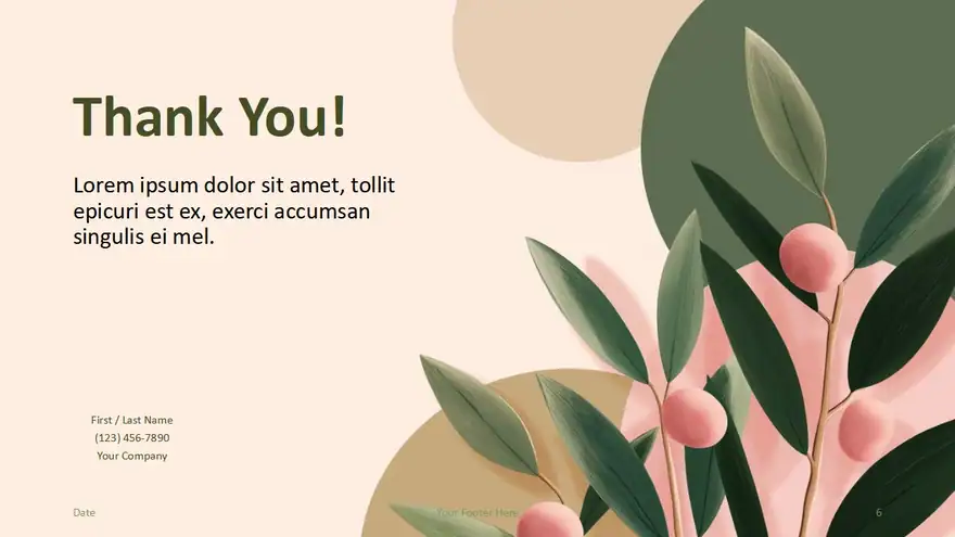 Olive Grove Template