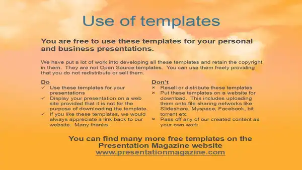 Orange Sky PowerPoint Template