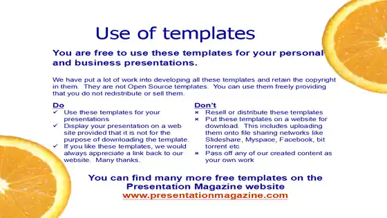 Oranges PowerPoint Template