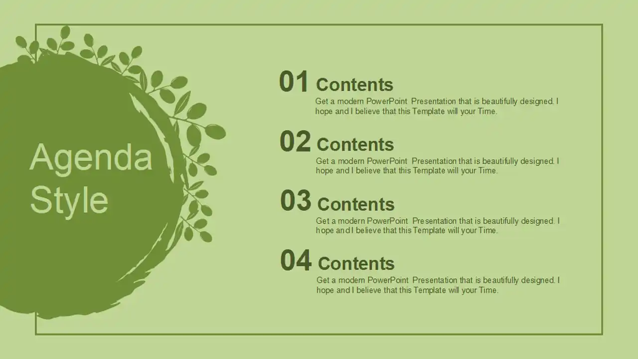Organic Food PowerPoint Templates