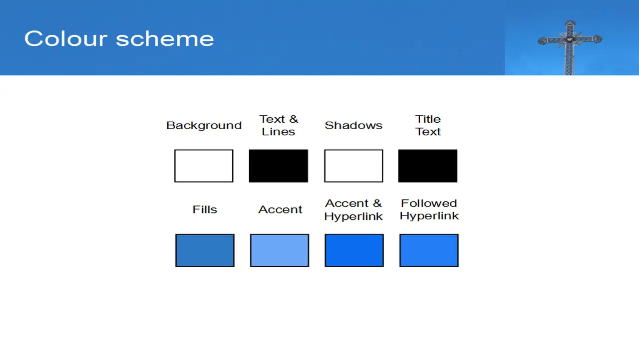 Ornate Cross PowerPoint Template