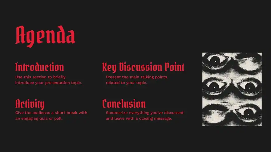 Ouija Board Background Slides Presentation