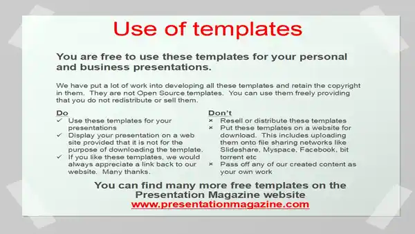 Paper and pen template