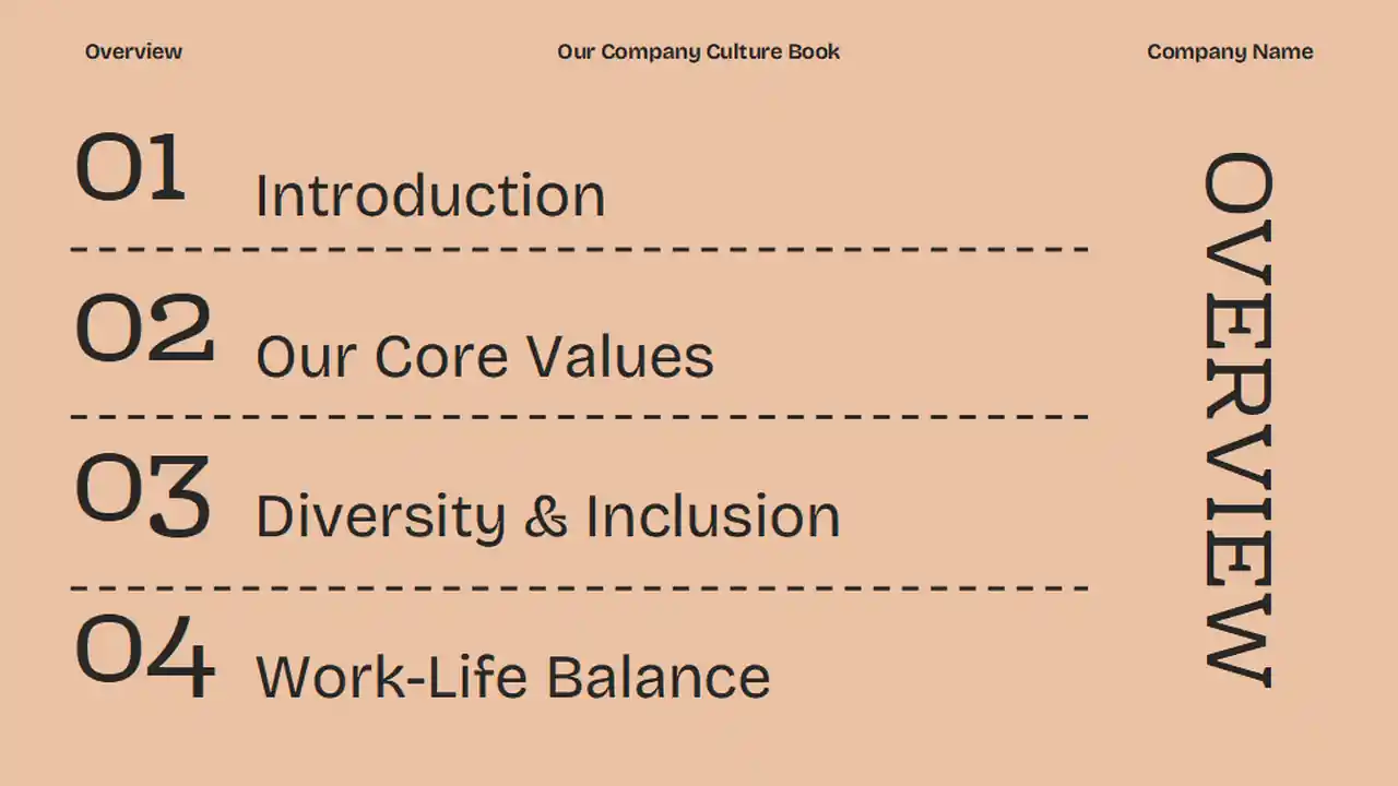 Pastel Modern Our Company Culture Book Slides