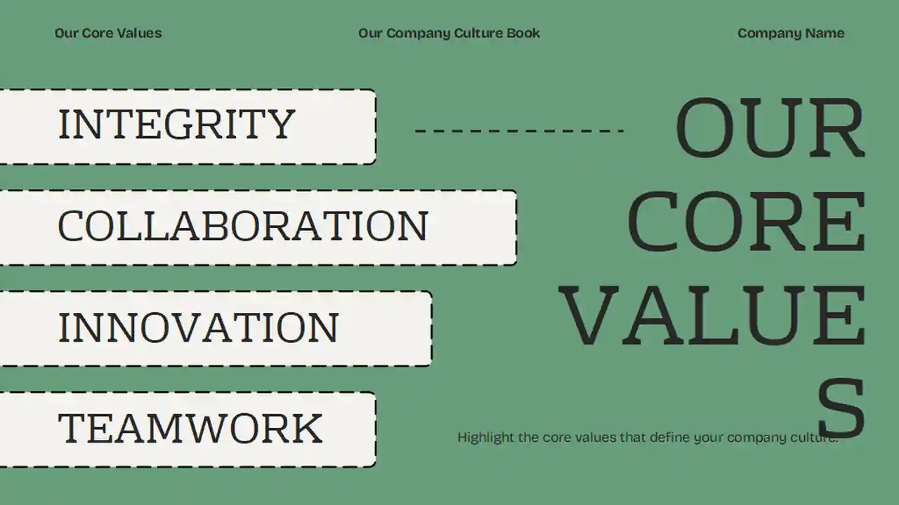 Pastel Modern Our Company Culture Book Slides