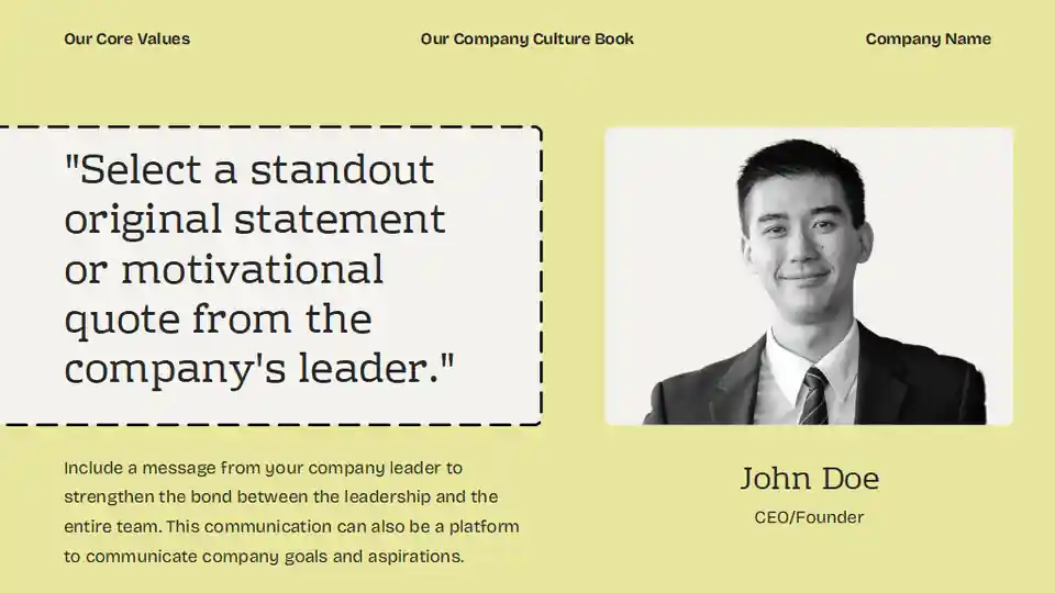 Pastel Modern Our Company Culture Book Slides