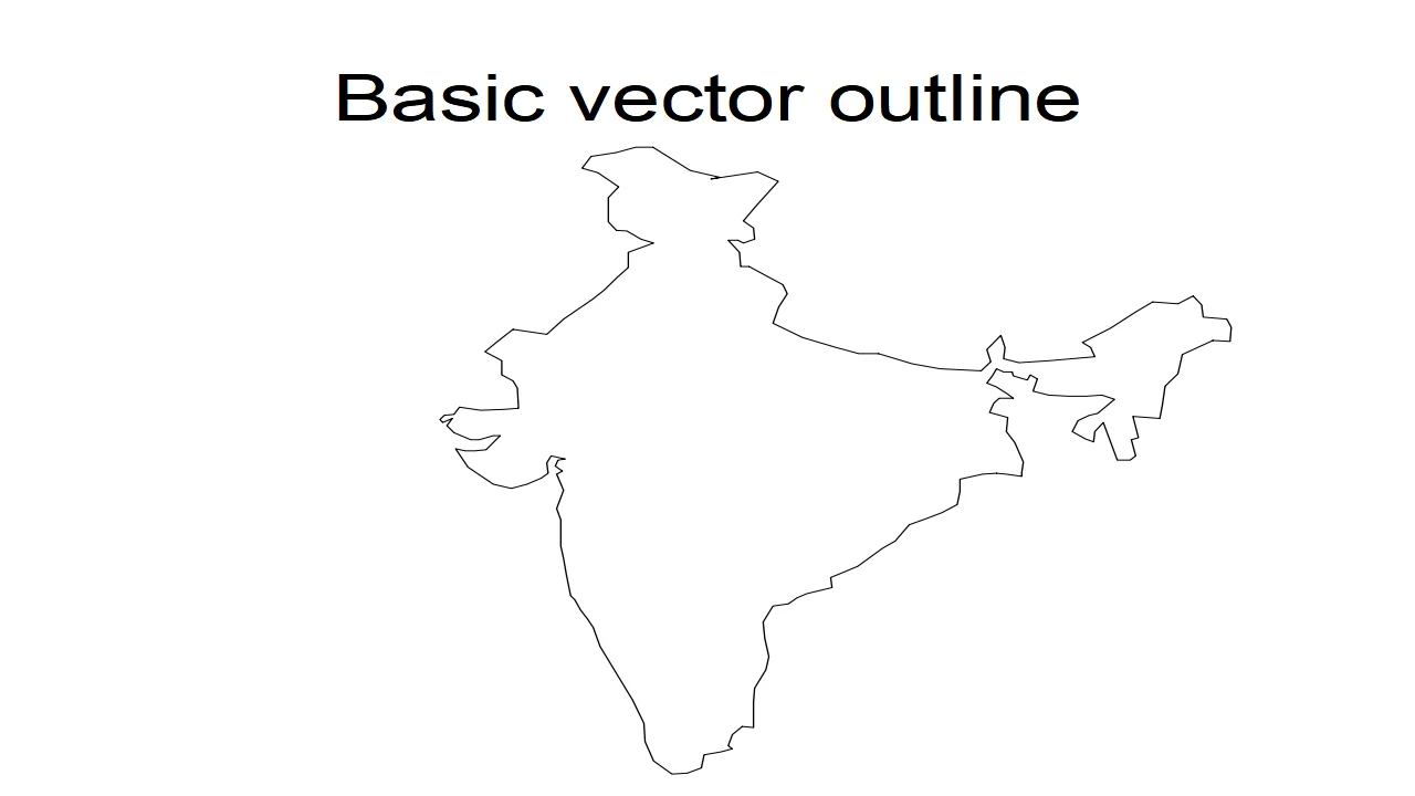 PowerPoint map of India including States