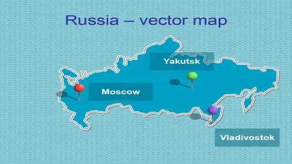 Powerpoint map of Russia