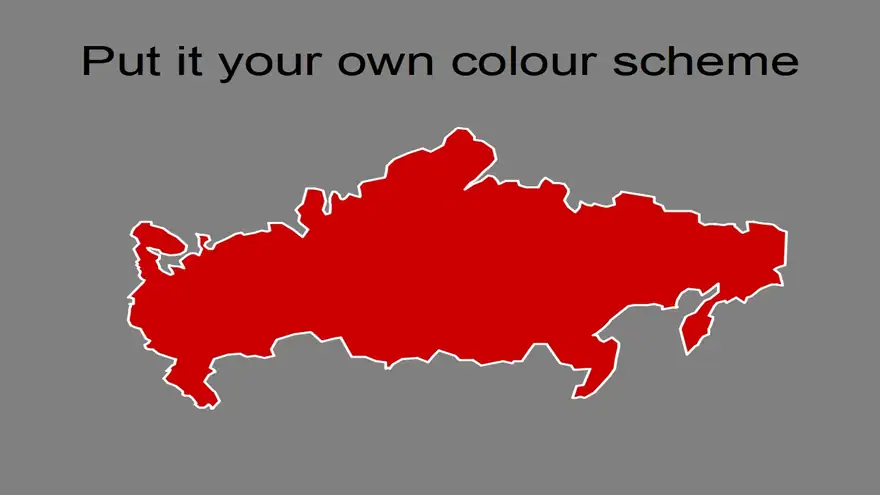 Powerpoint map of Russia