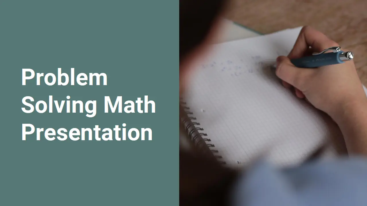 Problem solving Slides