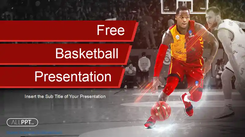 Professional Basketball Player Sports PowerPoint Templates