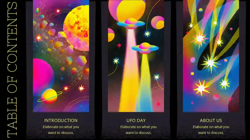 Psychedelic World UFO Day Slides