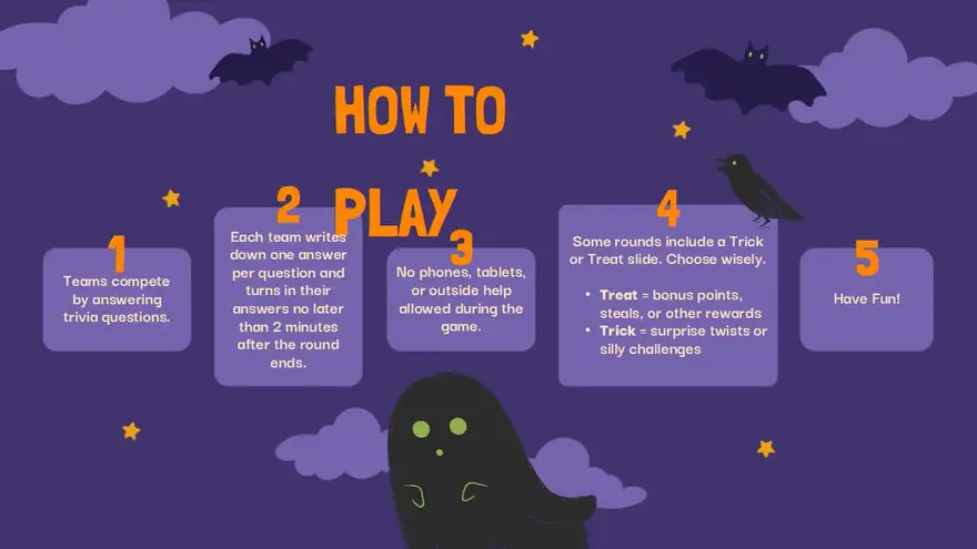 Pumpkin Pop Trivia Interactive Game